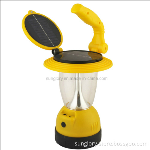 Two Lighting Gears Solar LED Lantern for Outdoor Use (HSX-T97)